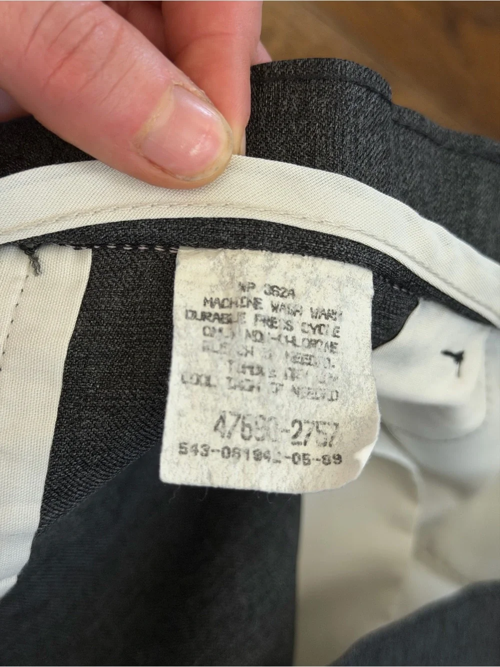 Vintage Levi Action Slacks Men's Gray Dress Pants - Classic Tailored Fit 36